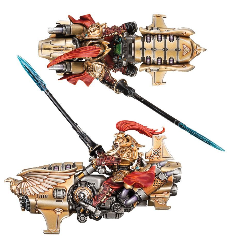 Vertus Praetors / Shield-Captain on Dawneagle Jetbike