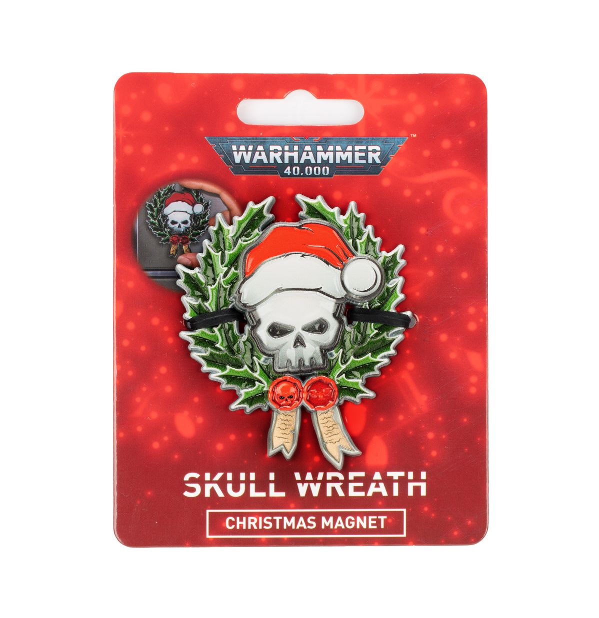 Skull Wreath (Chrismas magnet)