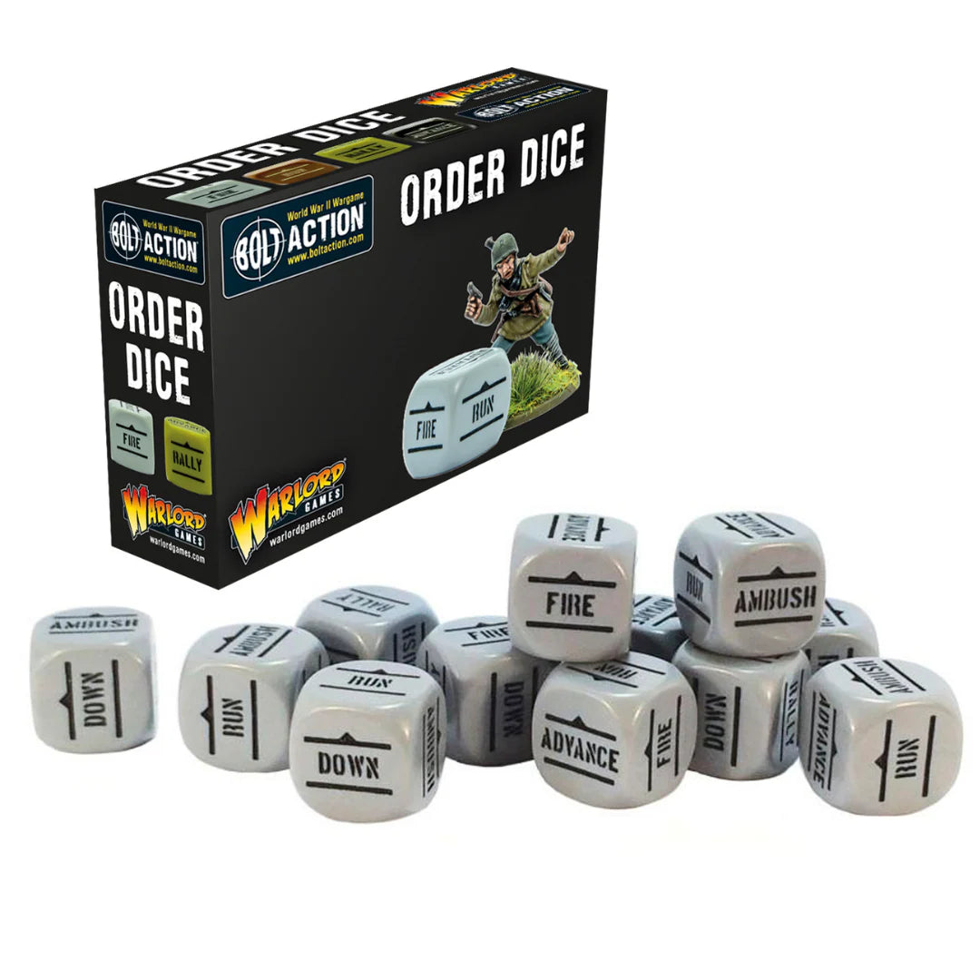 Bolt Action: Orders Dice Pack - Grey