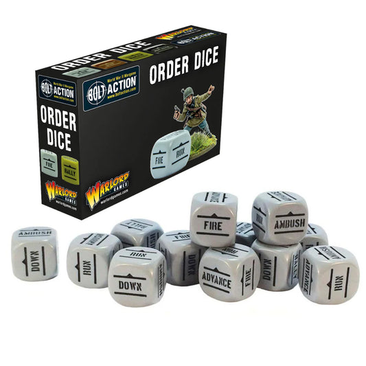 Bolt Action: Orders Dice Pack - Grey