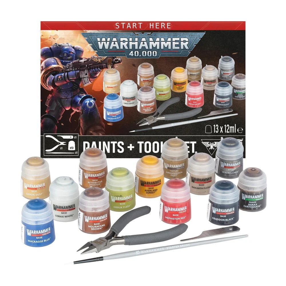 Warhammer 40,000: Paints + Tools Set 11th edition