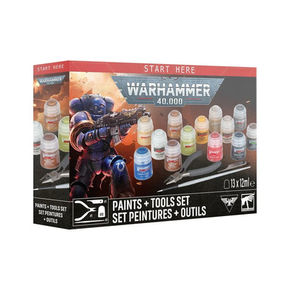 Warhammer 40,000: Paints + Tools Set 11th edition