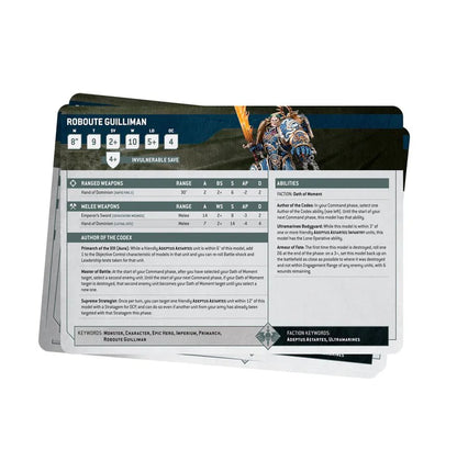 DATASHEET CARDS: SPACE MARINES 10th Ed. (ingles)