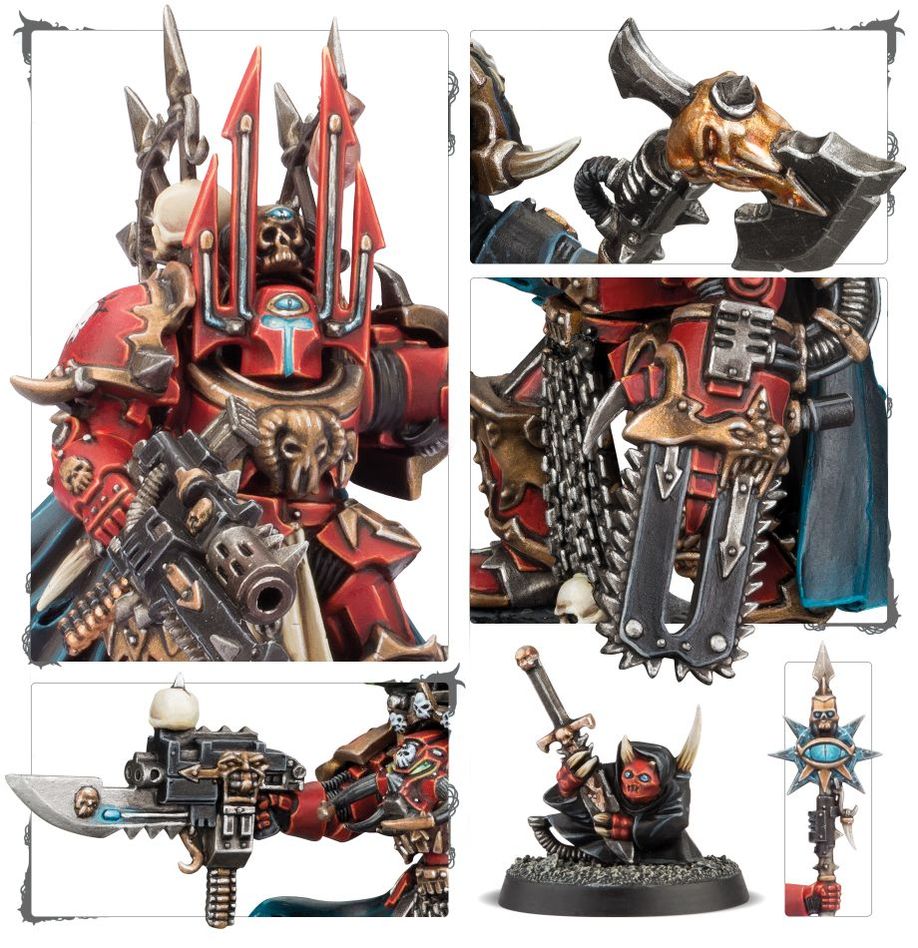 Sorcerer Lord in Terminator Armour / Chaos Lord in Terminator Armour.