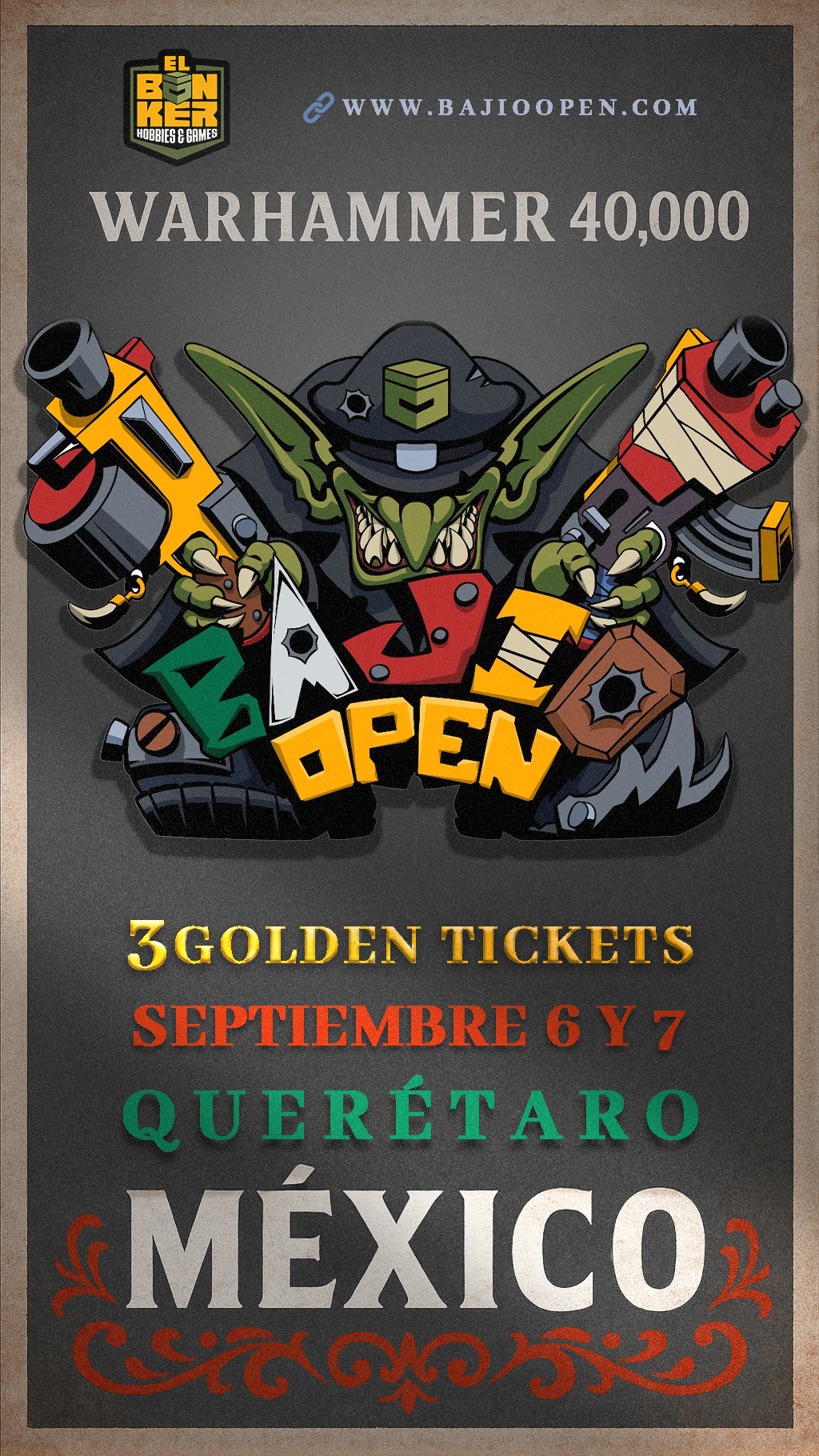 Boleto de Entrada  WH40k Bajio Open 2025