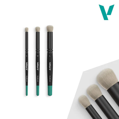 B007990 DRY BRUSH SET. PELO NATURAL. (S, M. L)